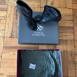Vince Camuto , Open Toed Bootie Black